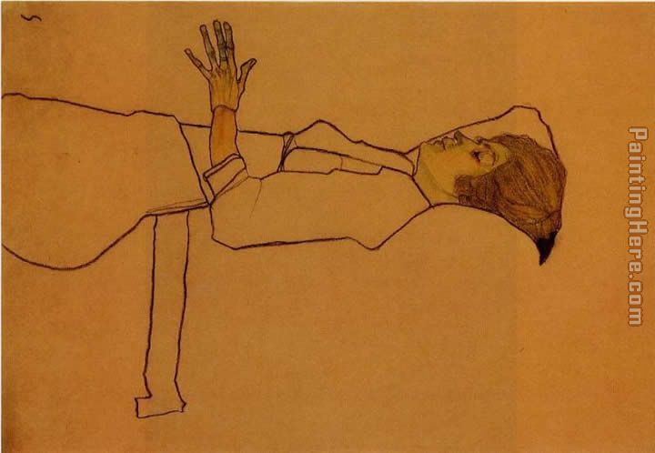Egon Schiele Clothed Woman Reclining